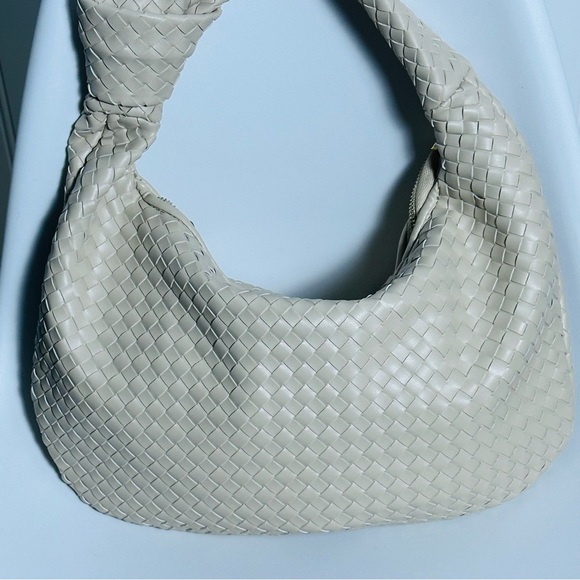 Anthropologie The Brigitte Satchel by Melie Bianco Ivory Pattern NWOT - Picture 6 of 17